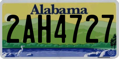 AL license plate 2AH4727