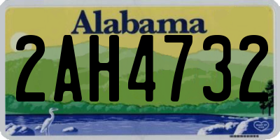 AL license plate 2AH4732