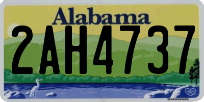 AL license plate 2AH4737