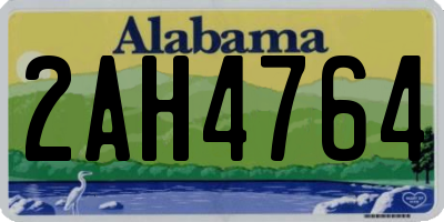 AL license plate 2AH4764
