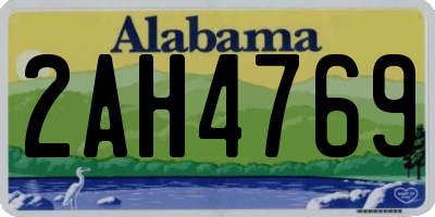 AL license plate 2AH4769