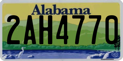 AL license plate 2AH4770