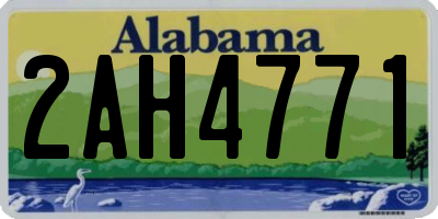 AL license plate 2AH4771