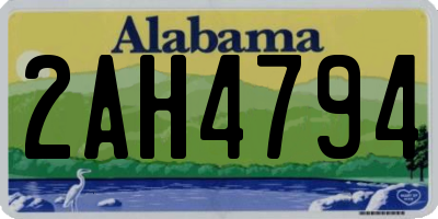 AL license plate 2AH4794