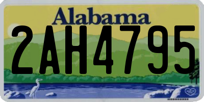 AL license plate 2AH4795