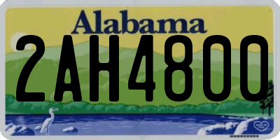 AL license plate 2AH4800