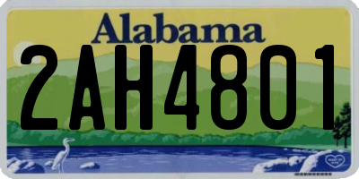 AL license plate 2AH4801