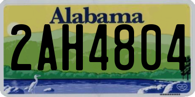 AL license plate 2AH4804