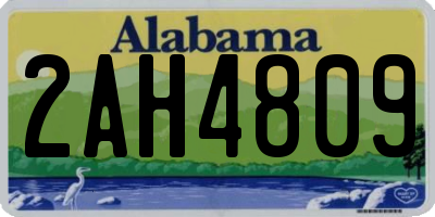 AL license plate 2AH4809