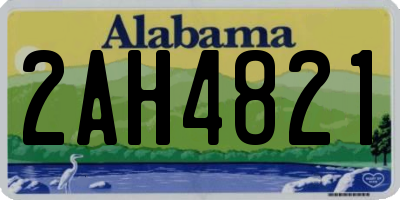 AL license plate 2AH4821
