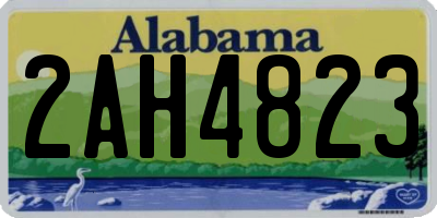 AL license plate 2AH4823