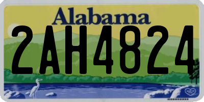 AL license plate 2AH4824