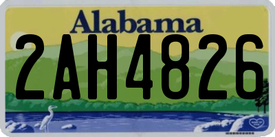 AL license plate 2AH4826