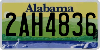 AL license plate 2AH4836