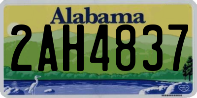 AL license plate 2AH4837