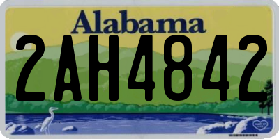 AL license plate 2AH4842