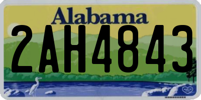 AL license plate 2AH4843
