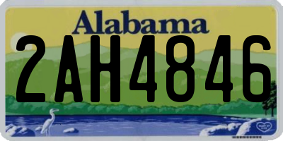 AL license plate 2AH4846
