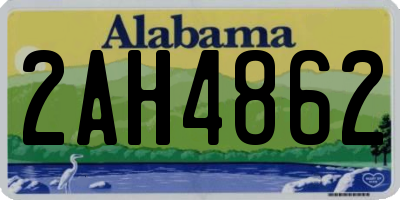 AL license plate 2AH4862