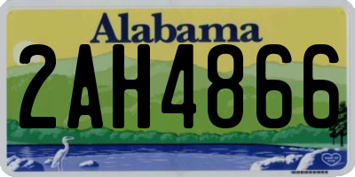 AL license plate 2AH4866