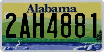 AL license plate 2AH4881