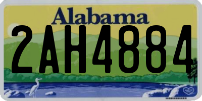 AL license plate 2AH4884