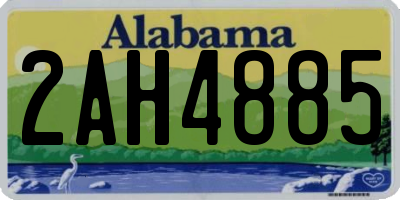 AL license plate 2AH4885
