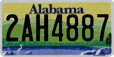 AL license plate 2AH4887