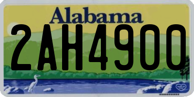 AL license plate 2AH4900