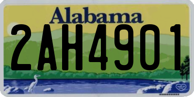 AL license plate 2AH4901