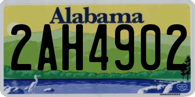 AL license plate 2AH4902