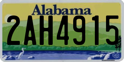 AL license plate 2AH4915
