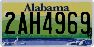 AL license plate 2AH4969