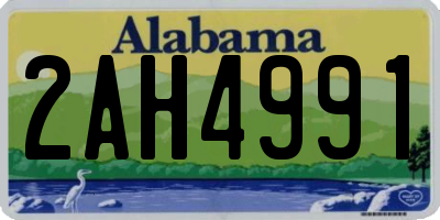 AL license plate 2AH4991