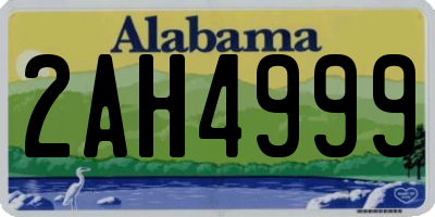 AL license plate 2AH4999