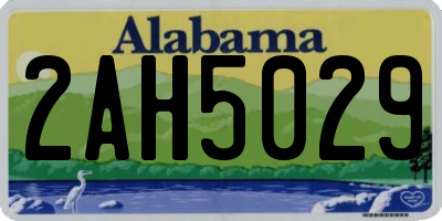 AL license plate 2AH5029