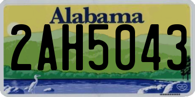 AL license plate 2AH5043
