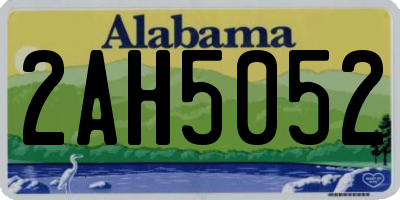 AL license plate 2AH5052