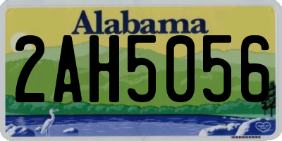 AL license plate 2AH5056