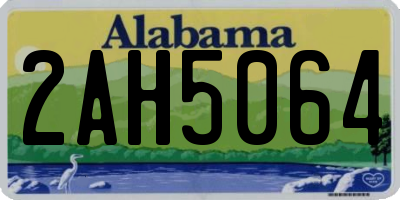 AL license plate 2AH5064