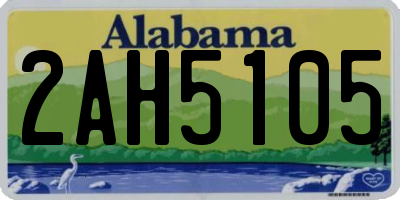 AL license plate 2AH5105