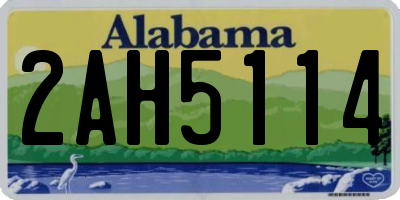 AL license plate 2AH5114