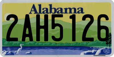 AL license plate 2AH5126