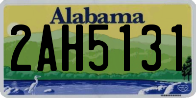 AL license plate 2AH5131