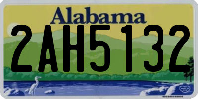 AL license plate 2AH5132
