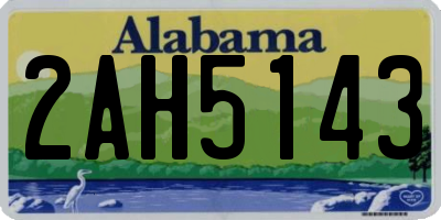 AL license plate 2AH5143