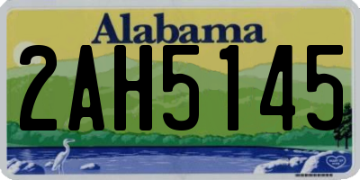 AL license plate 2AH5145