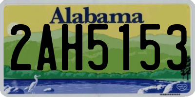 AL license plate 2AH5153
