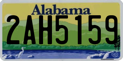 AL license plate 2AH5159