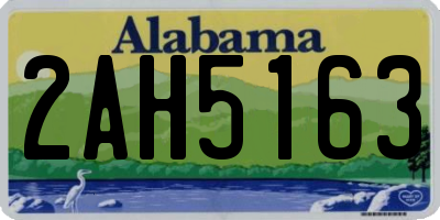 AL license plate 2AH5163